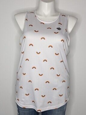 Rabbit Running White Rainbow Price Tank Top L